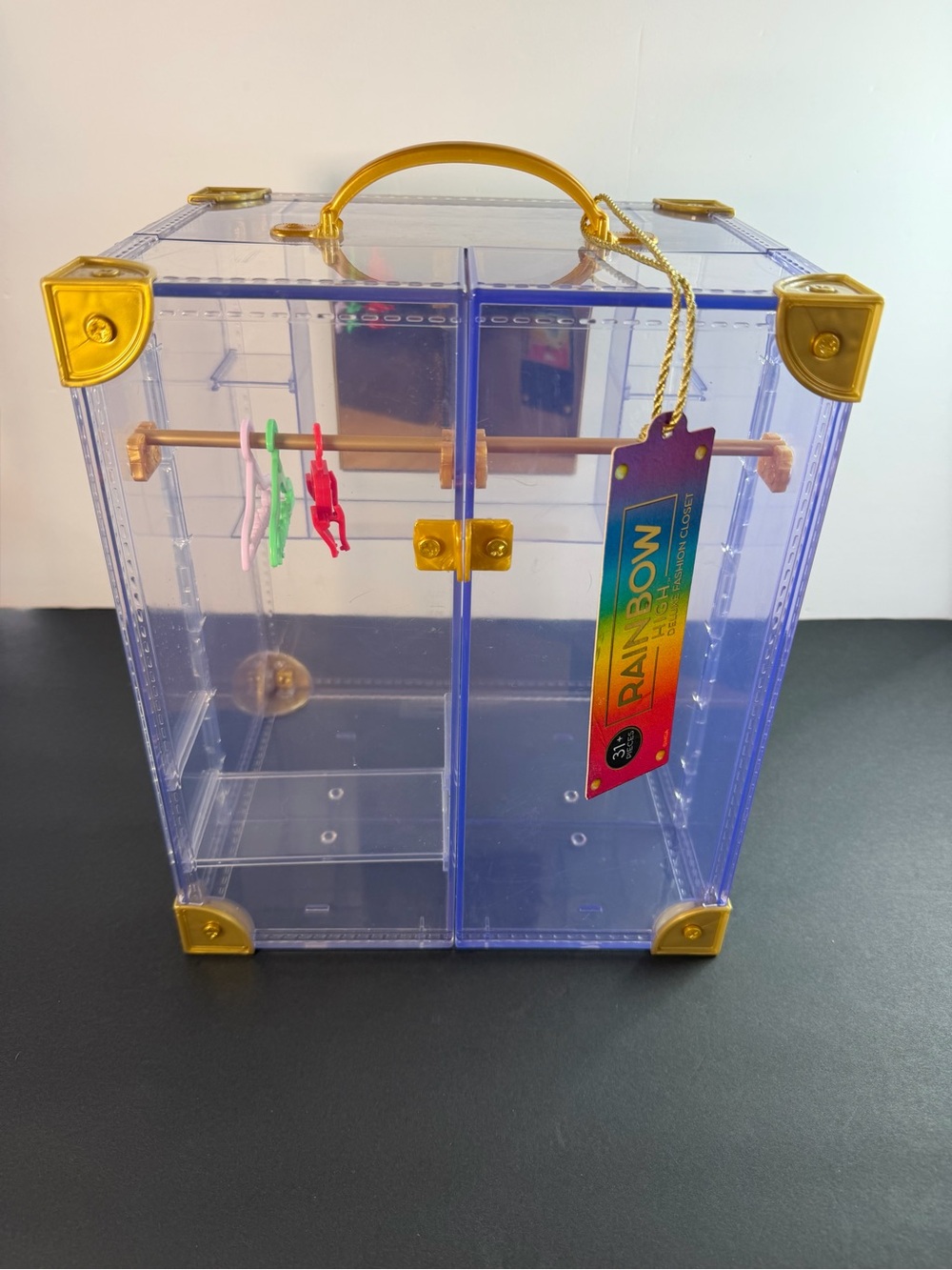Rainbow High Deluxe Fashion Closet Only No Lock Clear Storage Closet